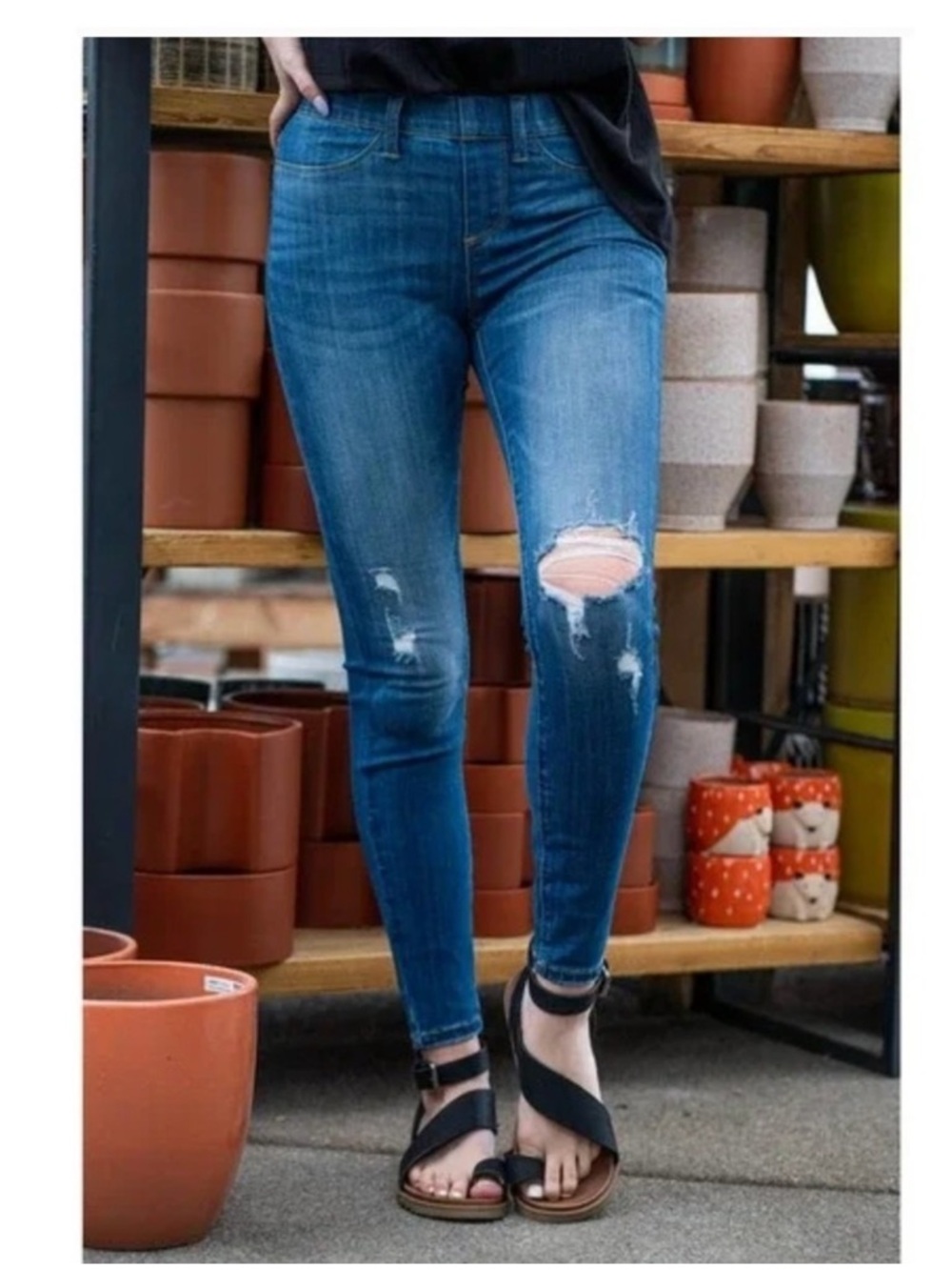 Women's Judy Blue Los Angeles Skinny Fit Distress Jeans‎ Size 28